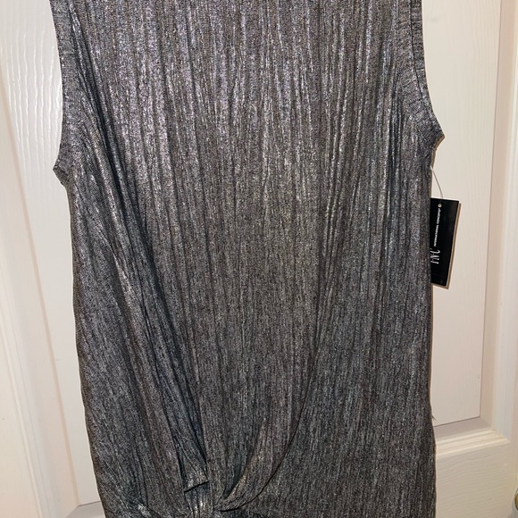 INC Silver Black Top New size Medium - Picture 8 of 9